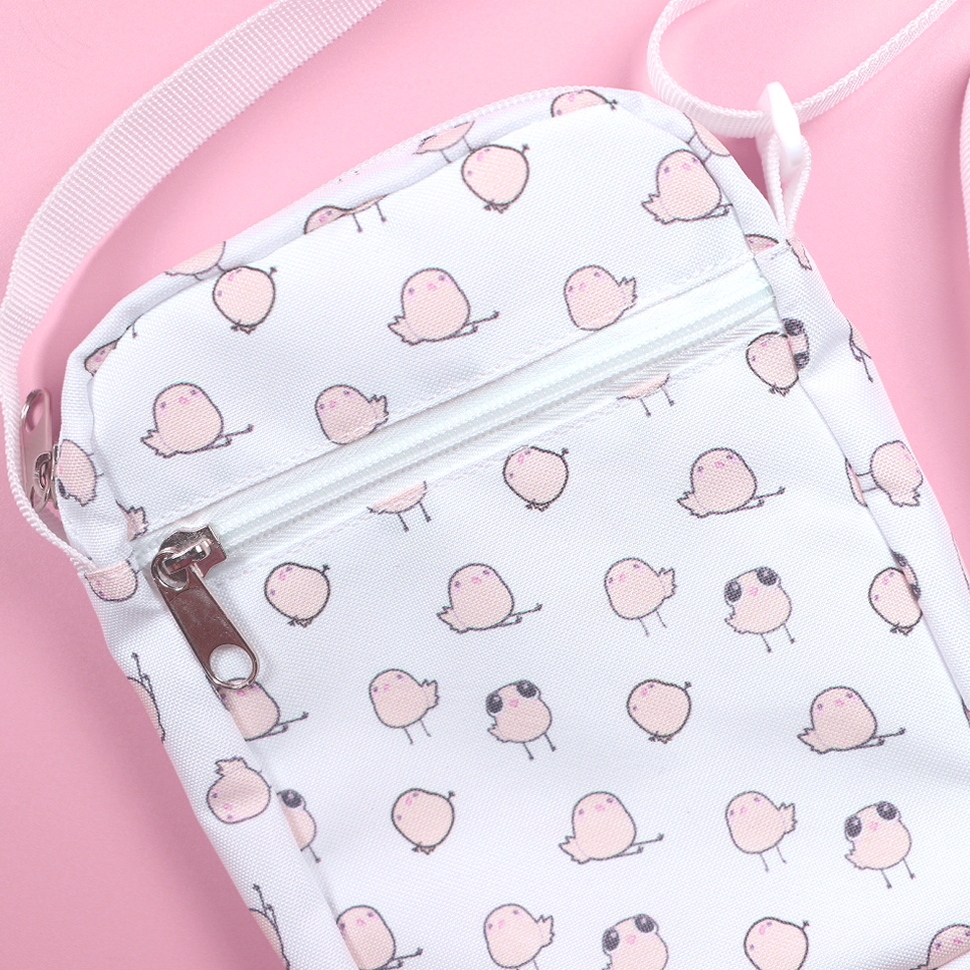 Leg the Bird Pattern Cellphone Crossbody Bag