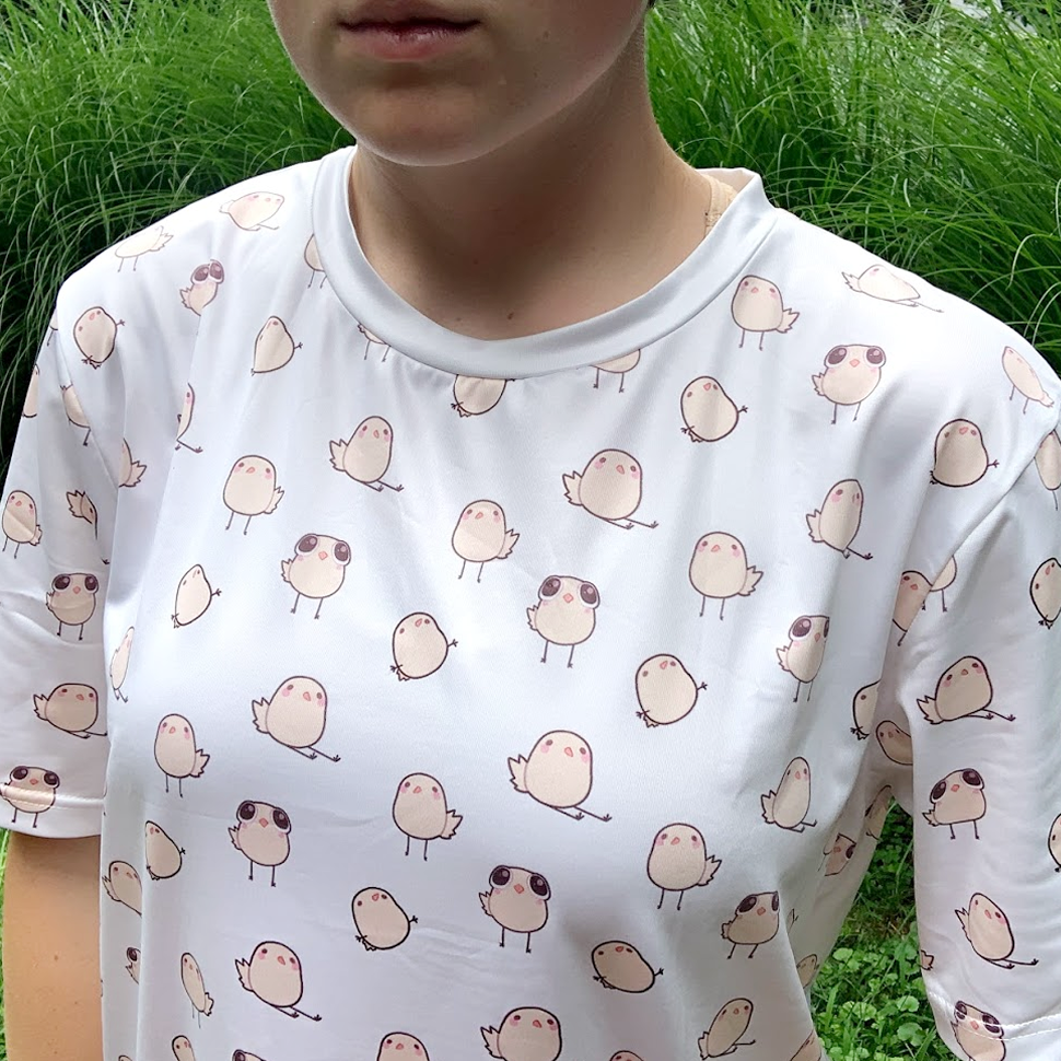 Leg the Bird Pattern T-Shirt