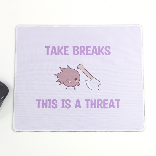 Take Breaks Ean the Bird Mousepad