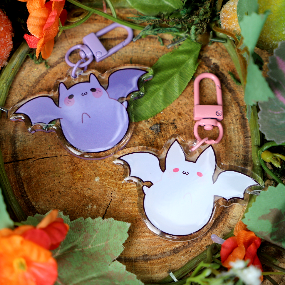 Batty and Breezy Acrylic Charms